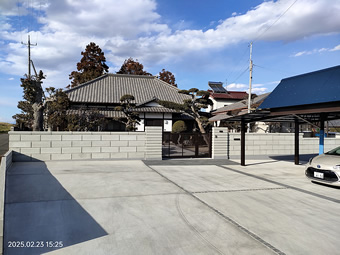 大規模な外構と外装のリフォーム工事